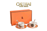 Maison Couture - Set 2 Tách  La Selle Royale Tea Set Orange Harnais 6pcs