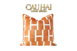 WABI SABI CHAINE D'ANCRE PILLOW CASE - ORANGE HELIOS 45