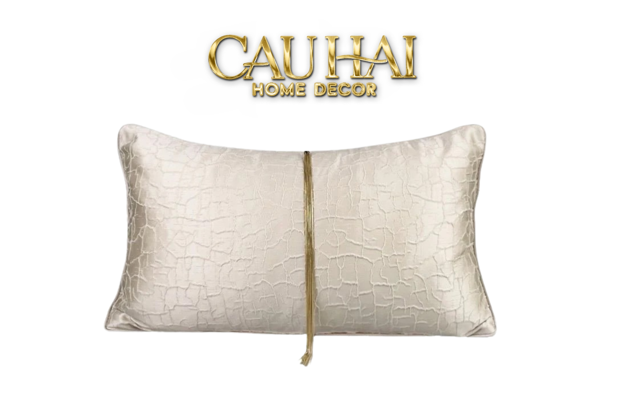 VỎ GỐI LỤA SATIN GLACE CRACKED PEARL 30X50