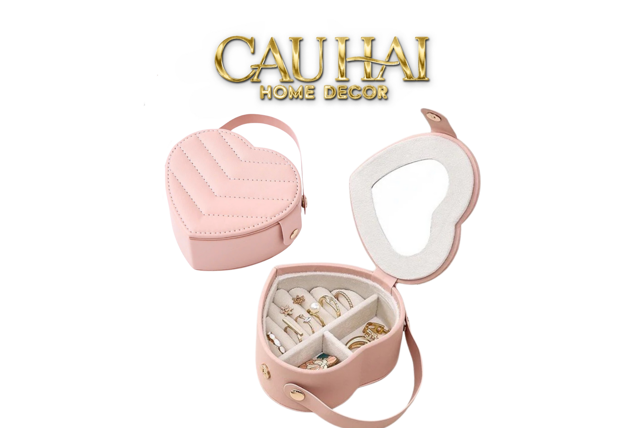 HAUTE FOLIE - HỘP TRANG SỨC MINI D'AMOUR CREAMY PEACH-CẬU HAI HOME DECOR