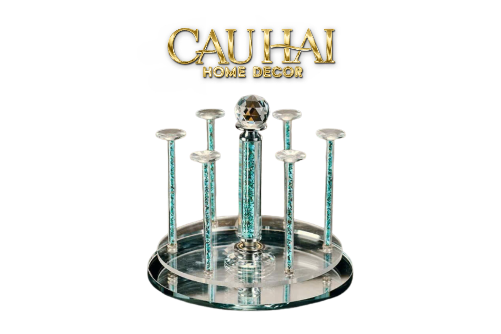 HOME COUTURE - GIÁ TREO LY  CYAN CRYSTAL RACK
