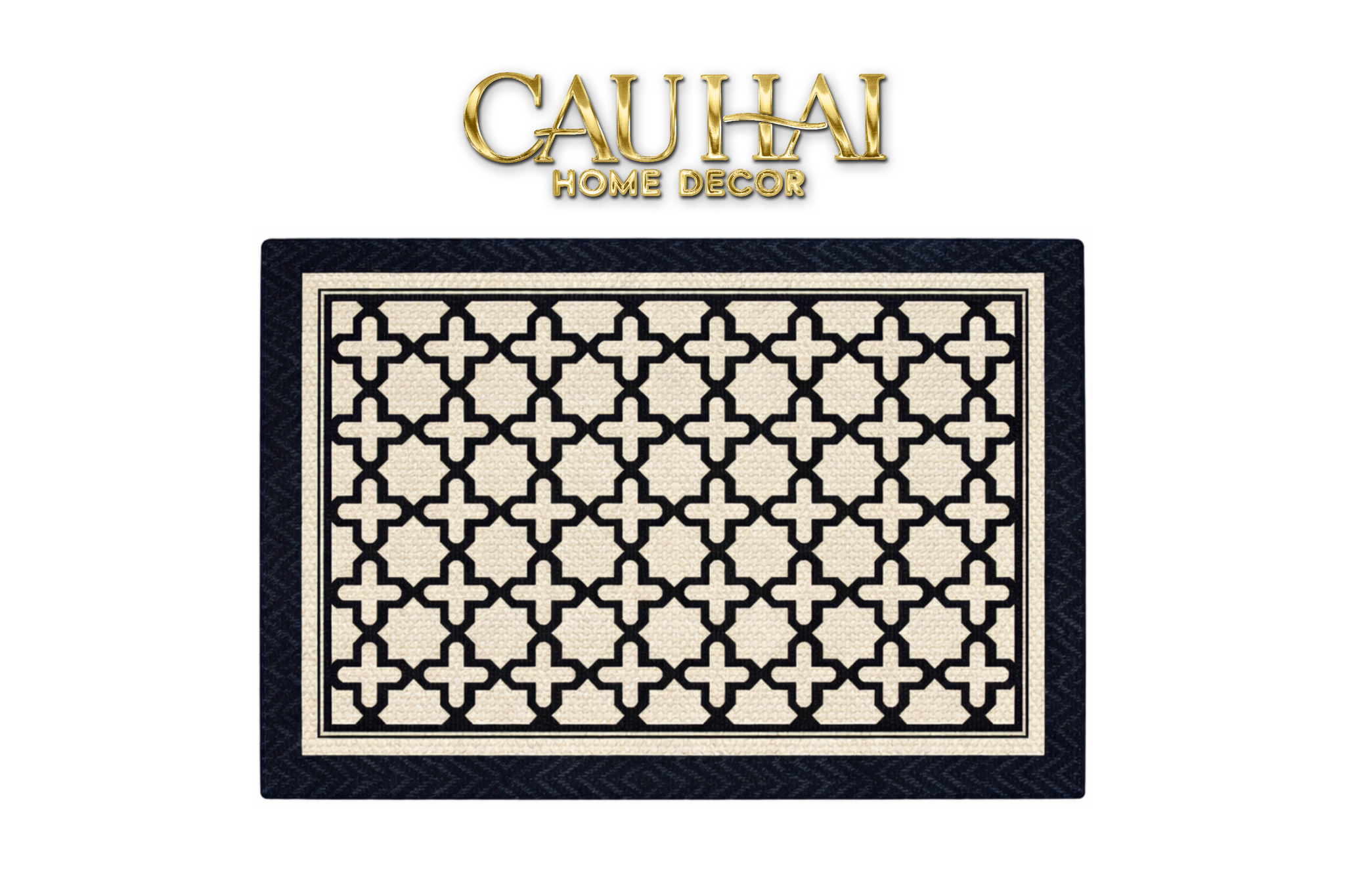 Belgian Velvet Door Mat 100x140 URBAN HERRINGBONE