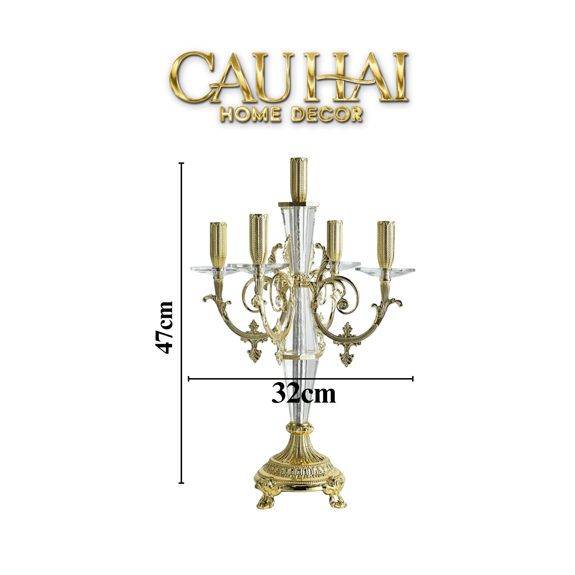 HOME COUTURE - ĐẾ NẾN CRYSTAL VERSAILLES MONROE-CẬU HAI HOME DECOR