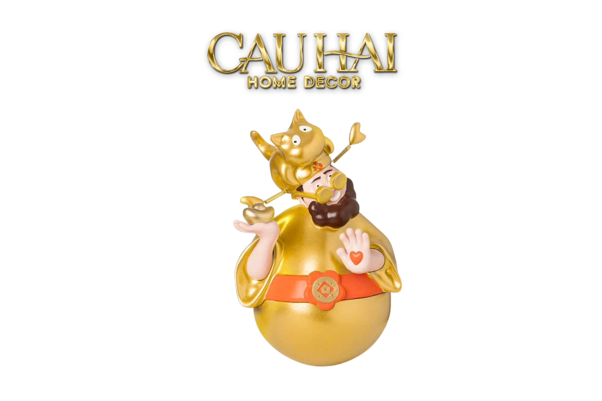 Tết Couture - Tượng Thần Tài Chiêu Lộc Fortune God Bobble Figurine
