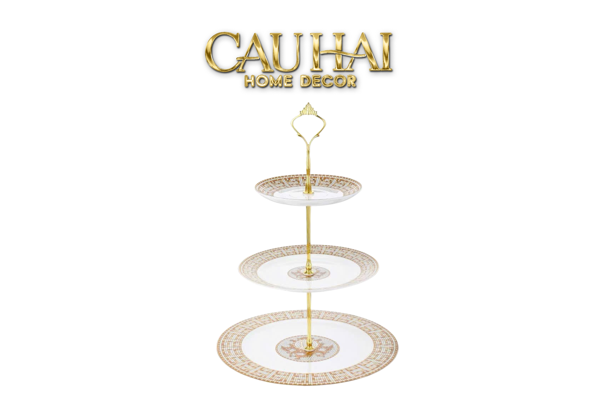 Maison Couture - Đĩa 3 Tầng Helios Étagère Mosaïque H – Trois Niveaux