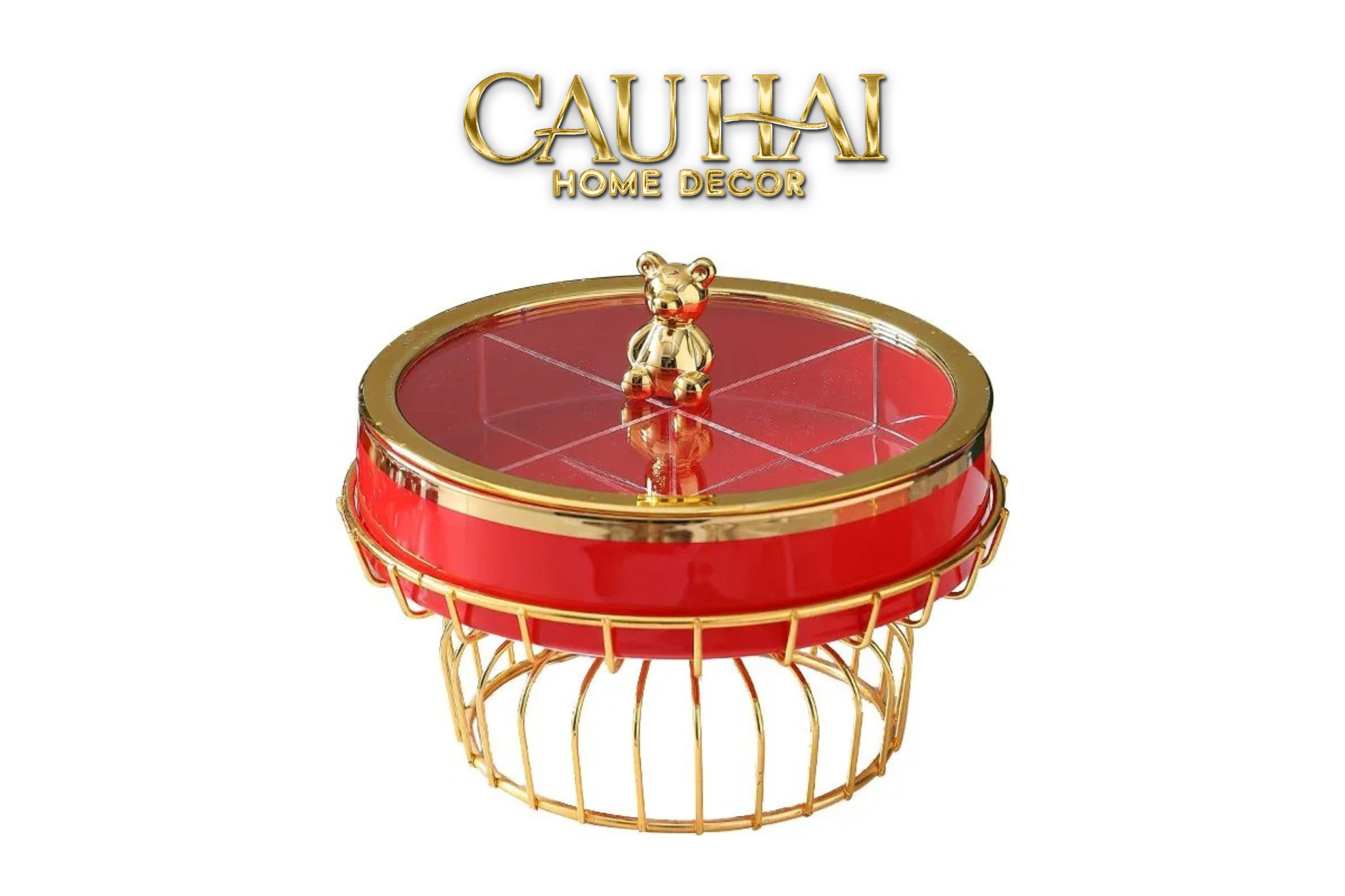 Tết Couture -  Khay Bánh Mứt Red Bear