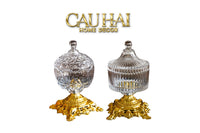 Lọ Keọ Thuỷ Tinh Pedestal Glass Candy Jar H23