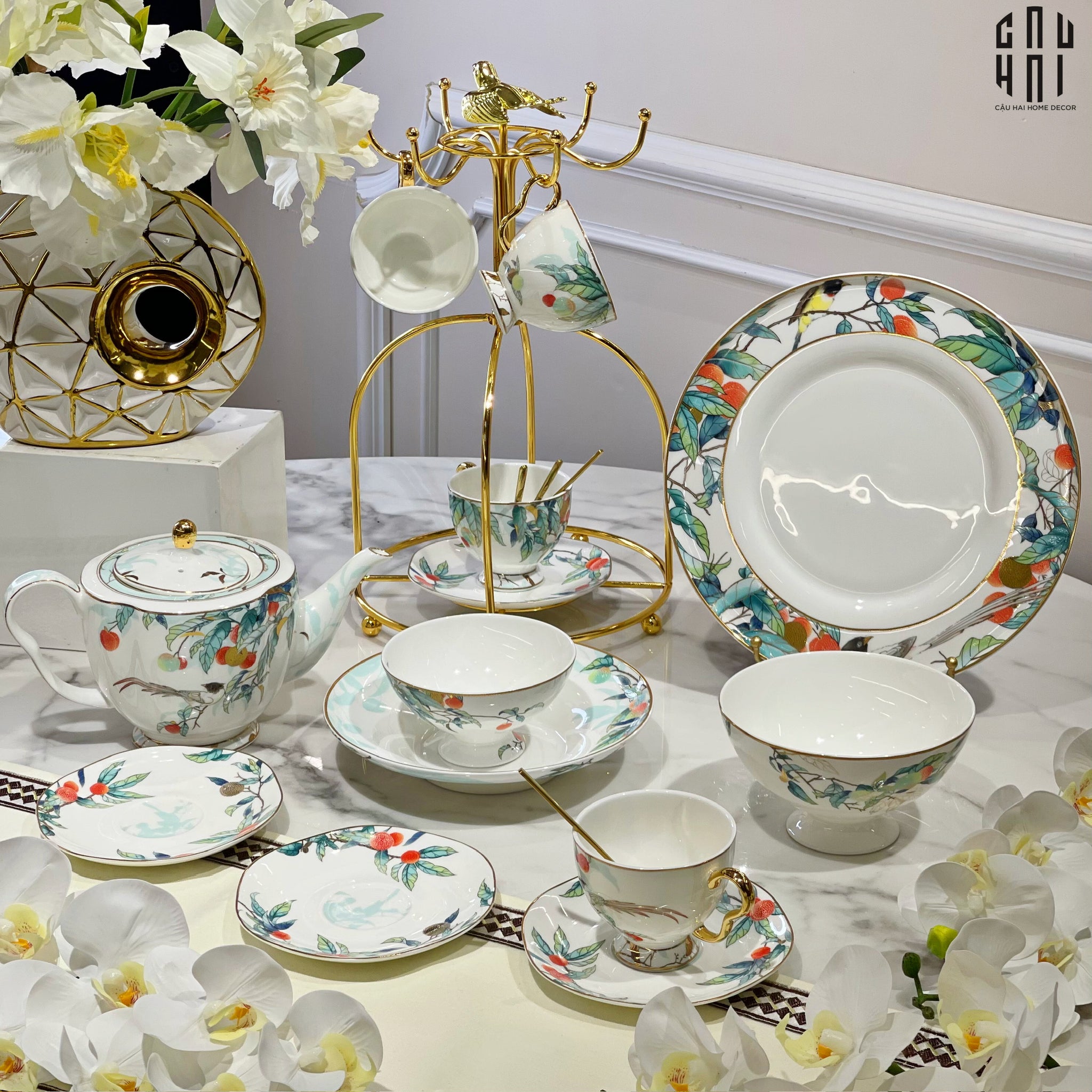 Maison Couture - Set Chén Dĩa 1 Người-   Imperial Jardin 4Pcs