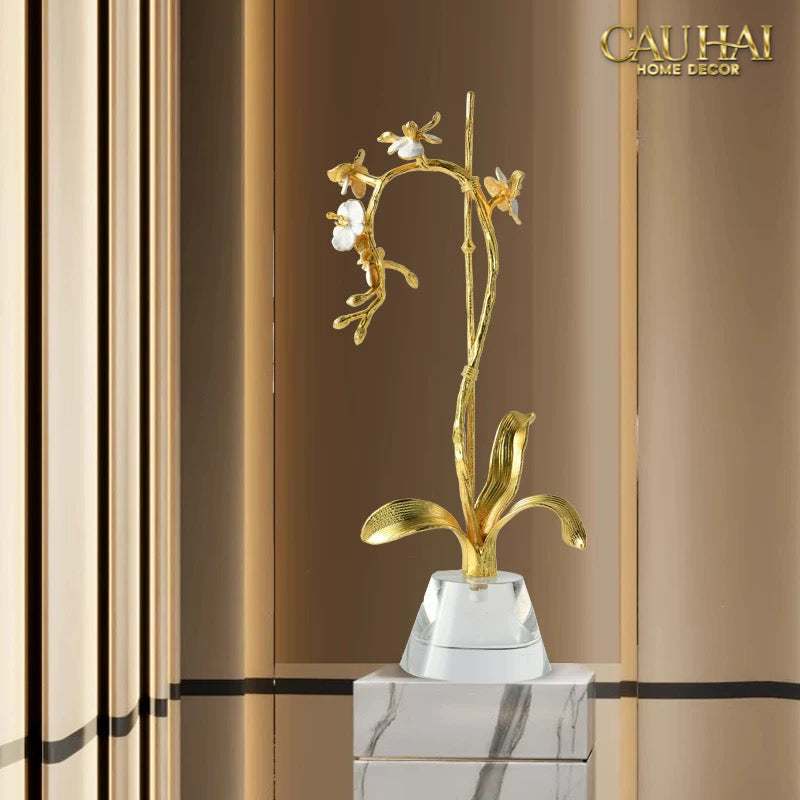 Maison Couture –  Lọ Đựng Cọ Haute Orchid Golden Branches Brush Holder