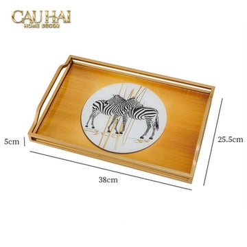 Khay Gương Couple de Zèbres 23x43