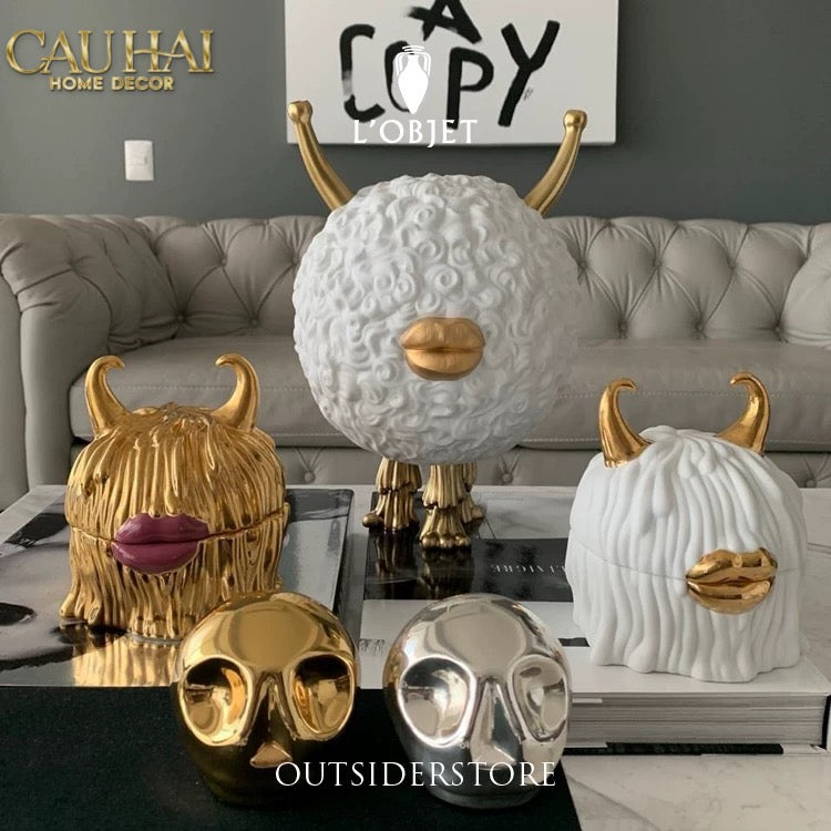 Maison Couture - Tượng Lọ Kẹo L'Object Haas Monsters Touch Dog Canister 17x30