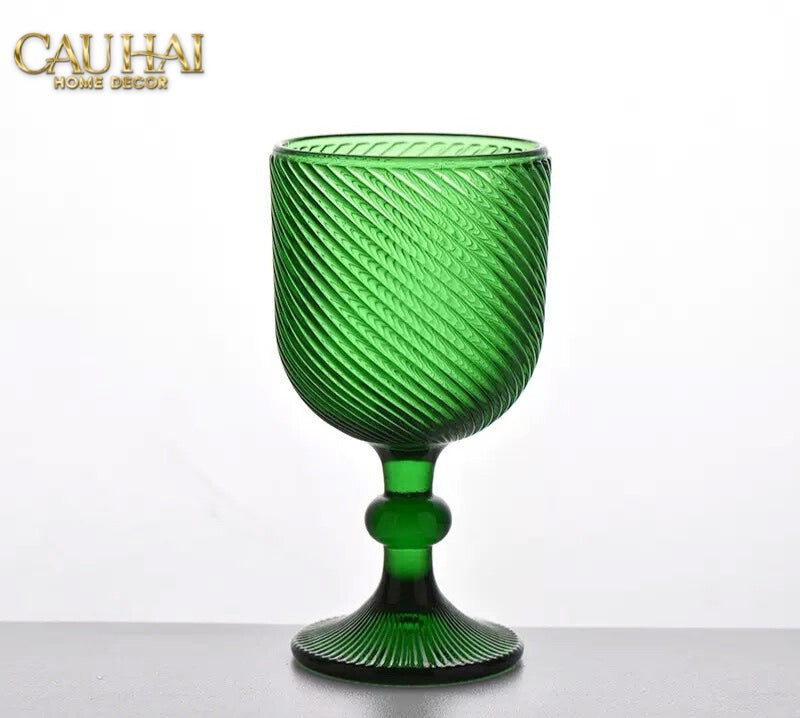 Ly Crystal Emerald Twist-CẬU HAI HOME DECOR