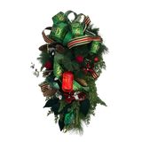 Fêtes Couture - Vòng Trang Trí Giáng Sinh Noël Forêt Émeraude D'Or Christmas Wreath