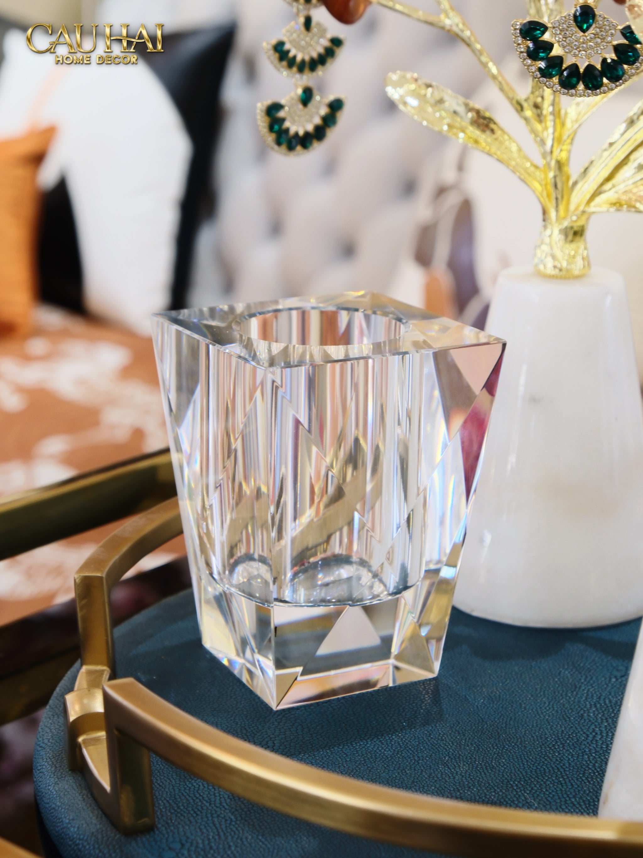 Maison Couture - Lọ Hoa Pha Lê Cristal Facetté