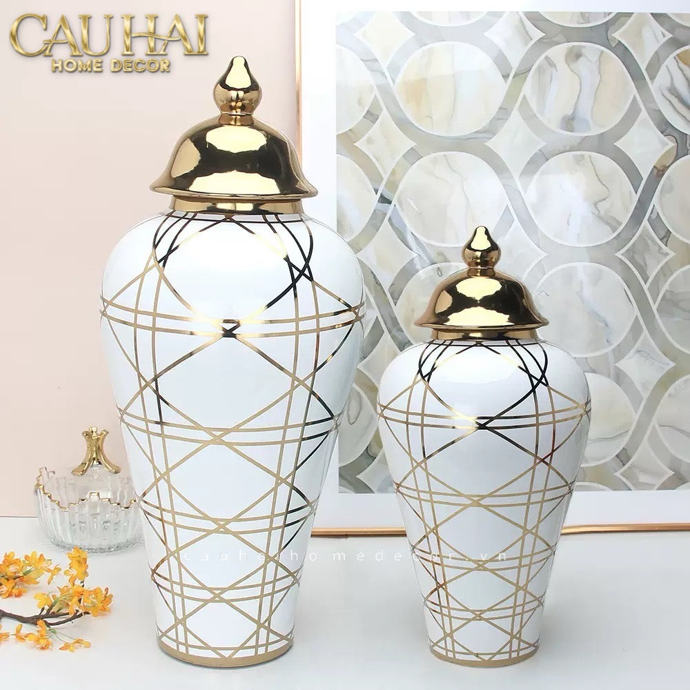 Home Couture - Bình Hoa Porcelain H65-CẬU HAI HOME DECOR