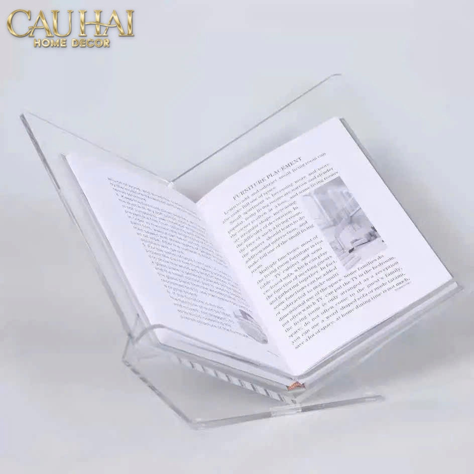 Acrylic Wisdom Minimalism Decorative Book Stand 39x31x19
