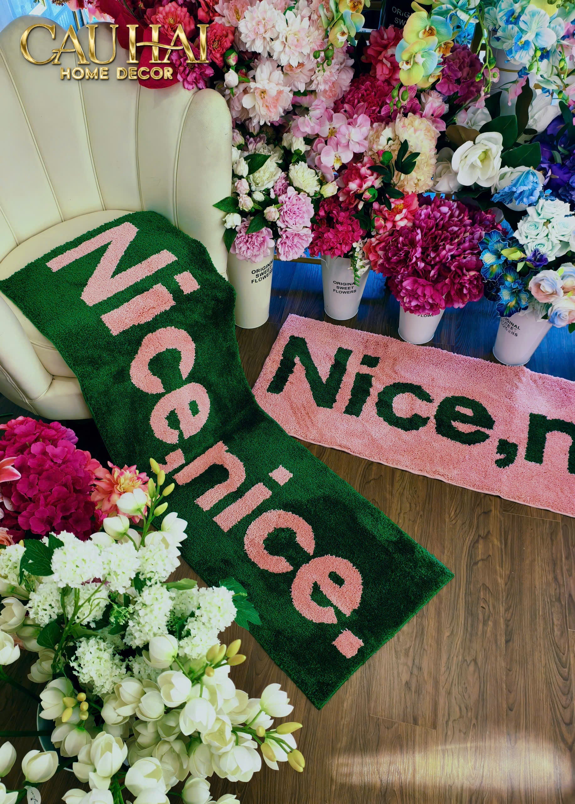 Thảm Bed Sợi Dệt 50X160 - Nice & Nice