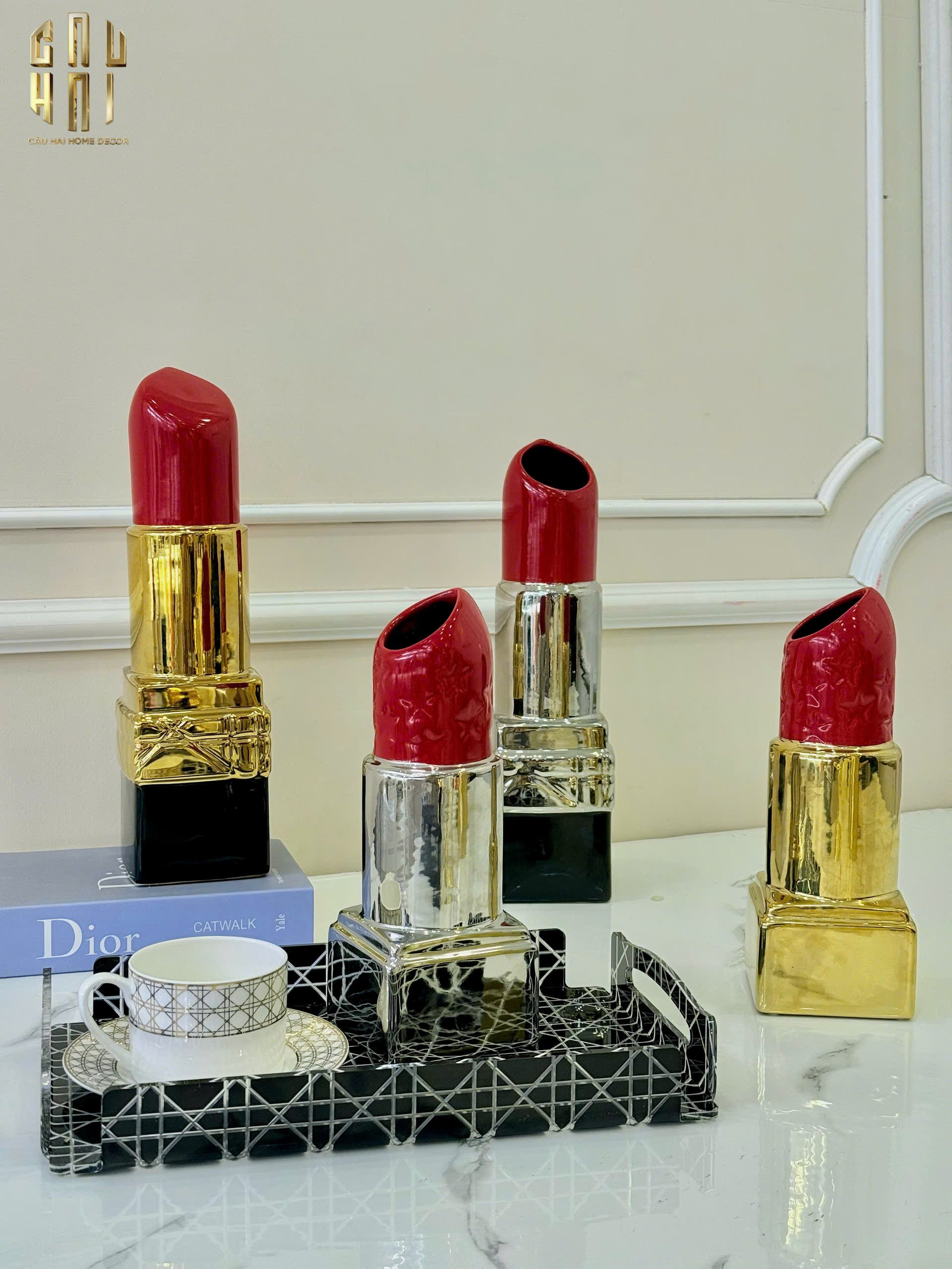 Bình Hoa Gold D.O Rouge Matte H26