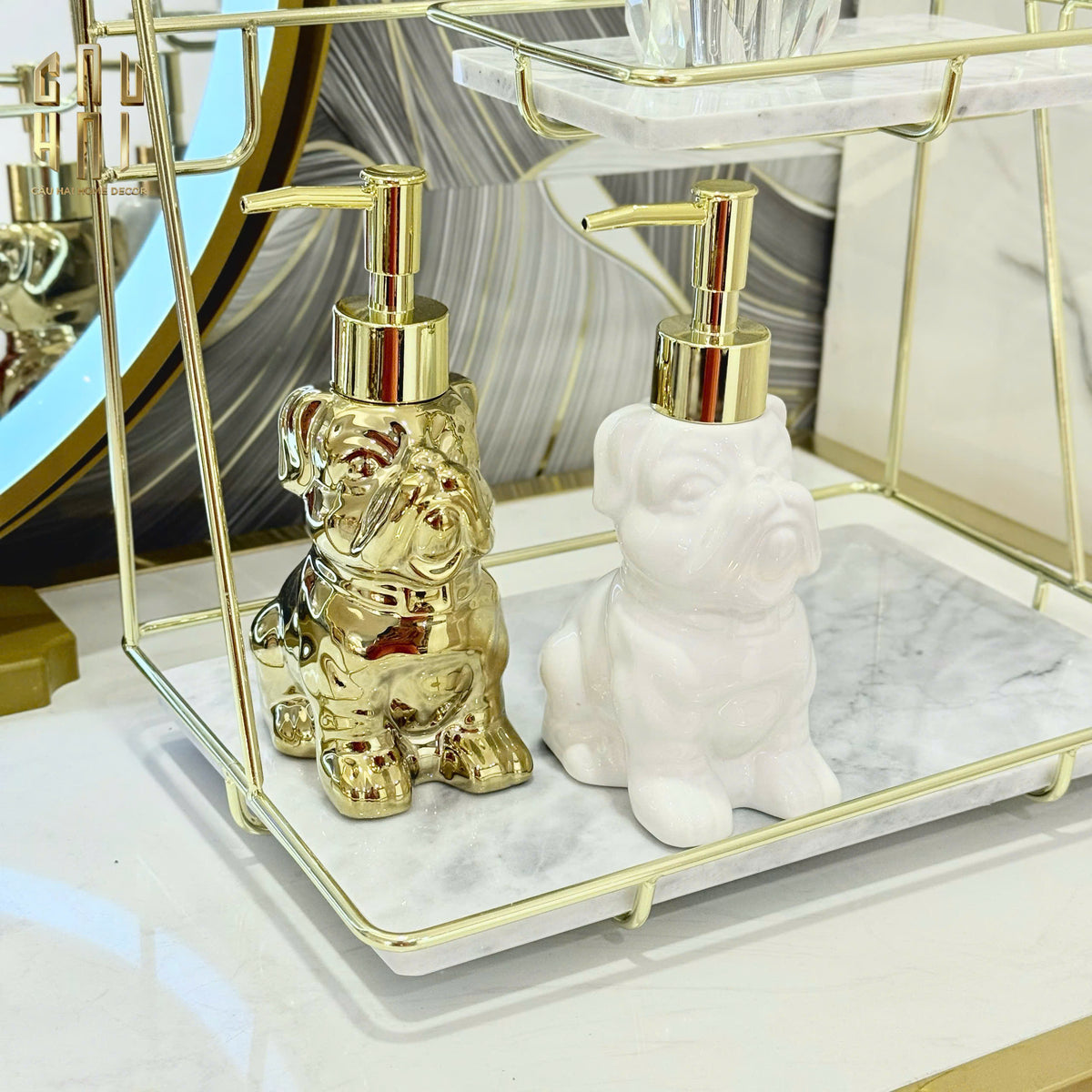 Chai Kit Nhà Tắm Puggy Gold 8x18-Set nhà tắm bathroom vanities-CẬU HAI HOME DECOR
