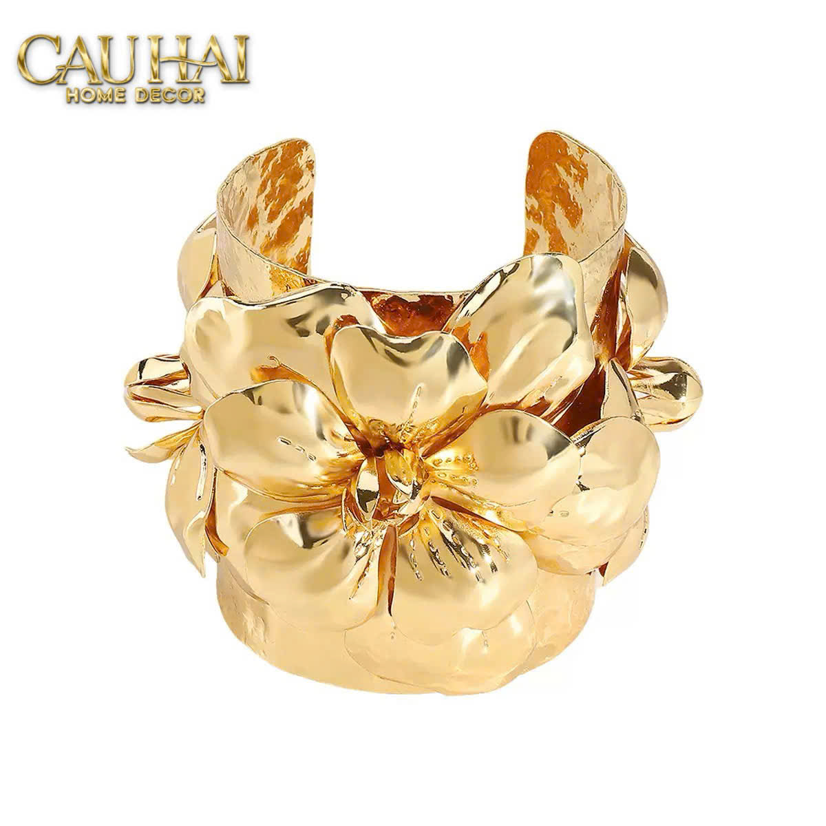 Vòng Khăn Ăn - Napkin Ring Grande Fleur D'Or-VÒNG KHĂN ĂN-CẬU HAI HOME DECOR