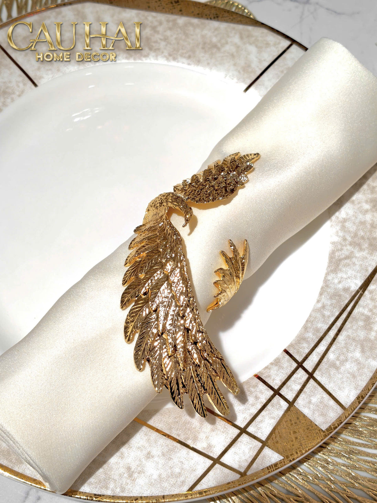 Vòng Khăn Ăn - Napkin Ring Phoenix-VÒNG KHĂN ĂN-CẬU HAI HOME DECOR