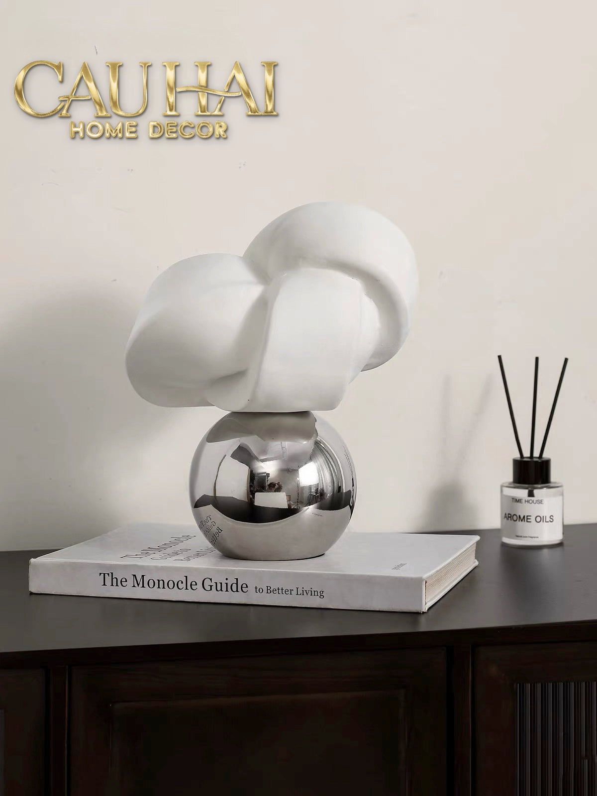 Abstract Art Sculpture — Ivory Reverie Objet d'Art