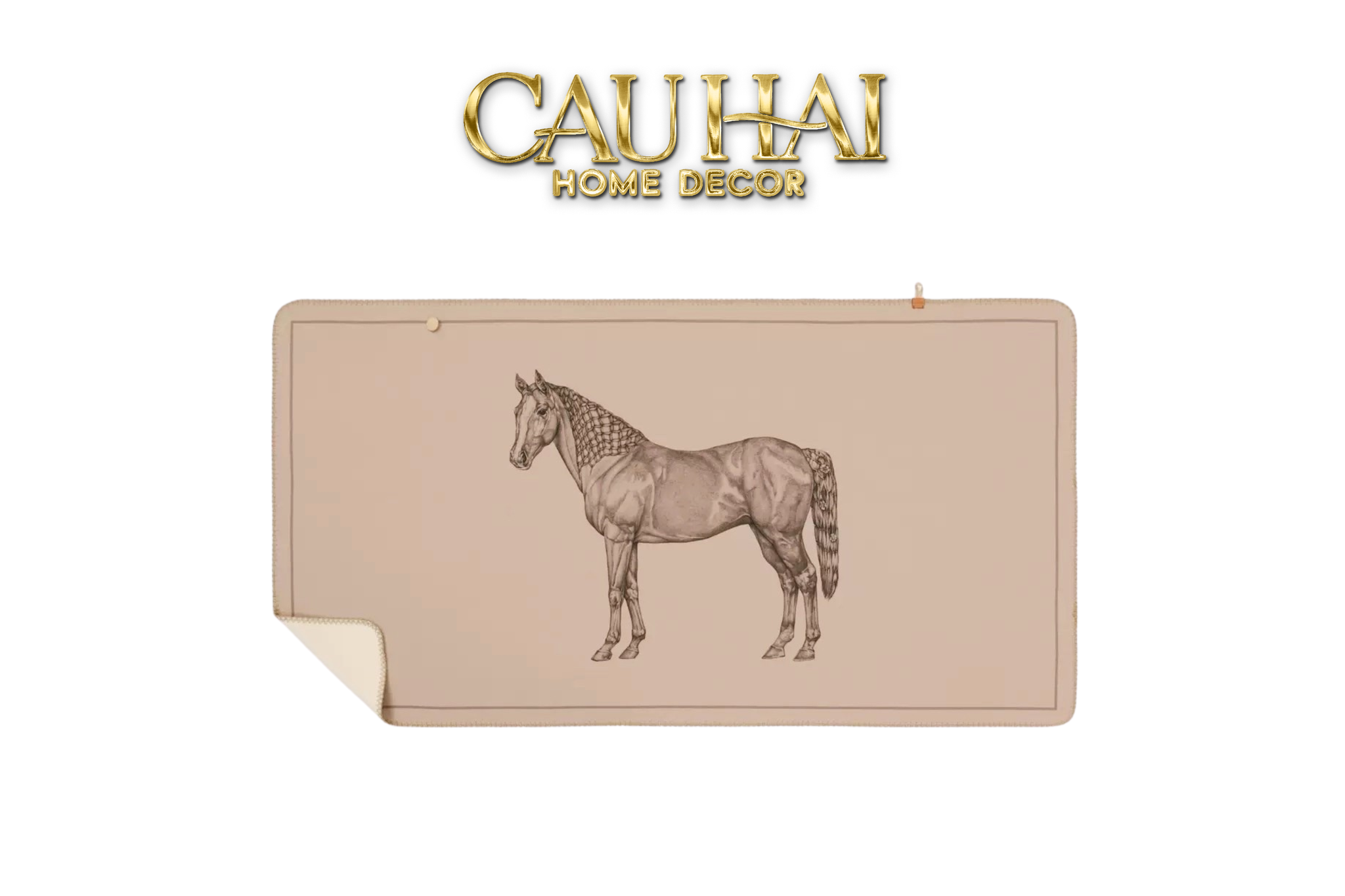 Khăn Cashmere Couture 55x180 - Le Cheval Solitaire - Button Édition