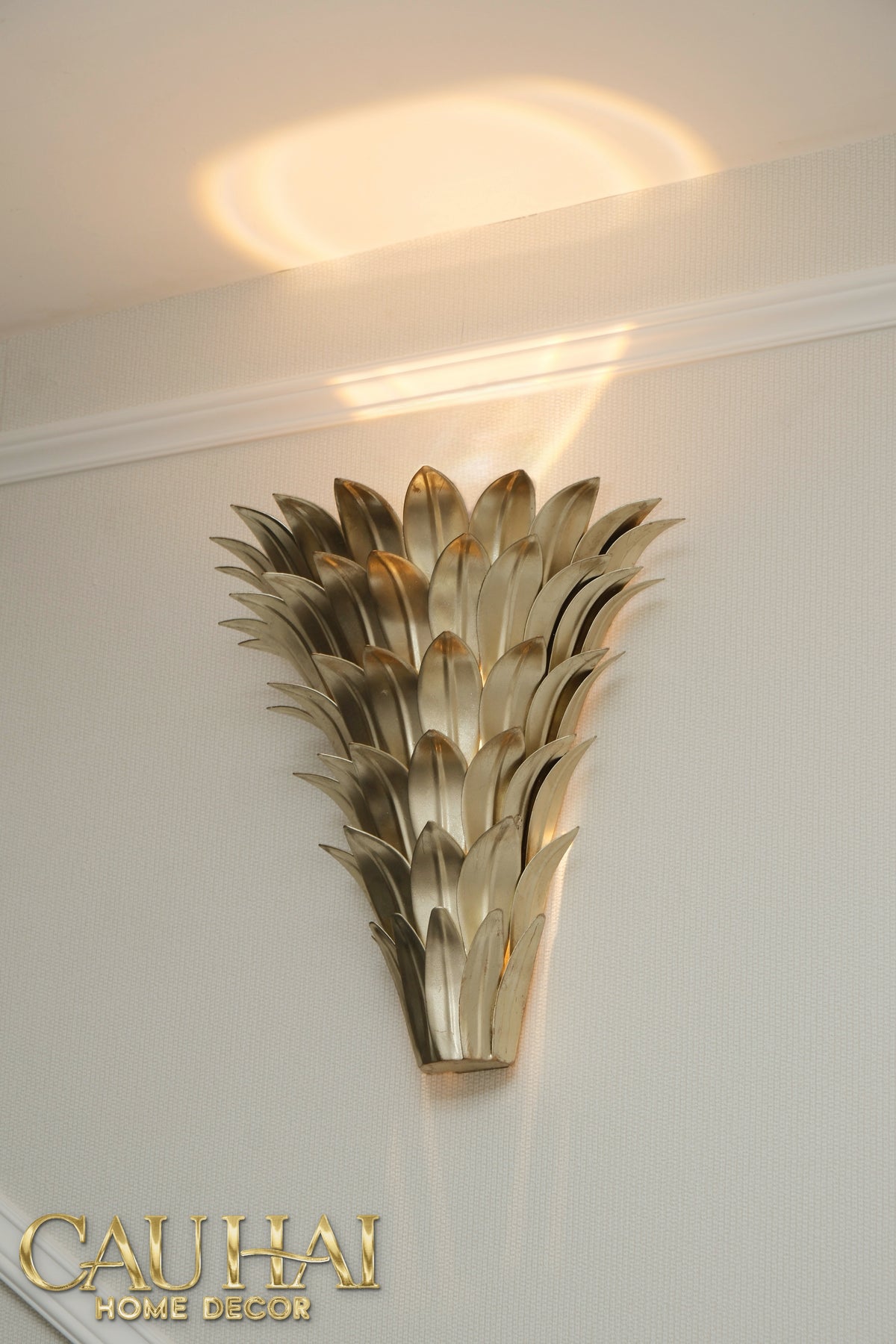 Maison Coutour - Đèn Tường Mạ Vàng 14K Palm Leaf Lumière D'Or-ĐÈN TRANG TRÍ-CẬU HAI HOME DECOR