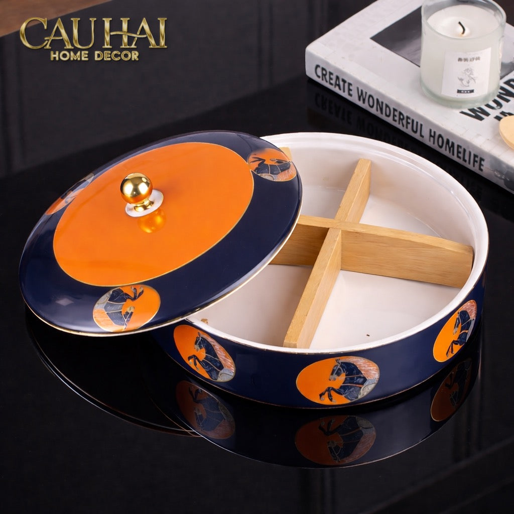 Maison Couture - Hộp Bánh Mứt Regal Legendary Impérial Noble  Équestre D20