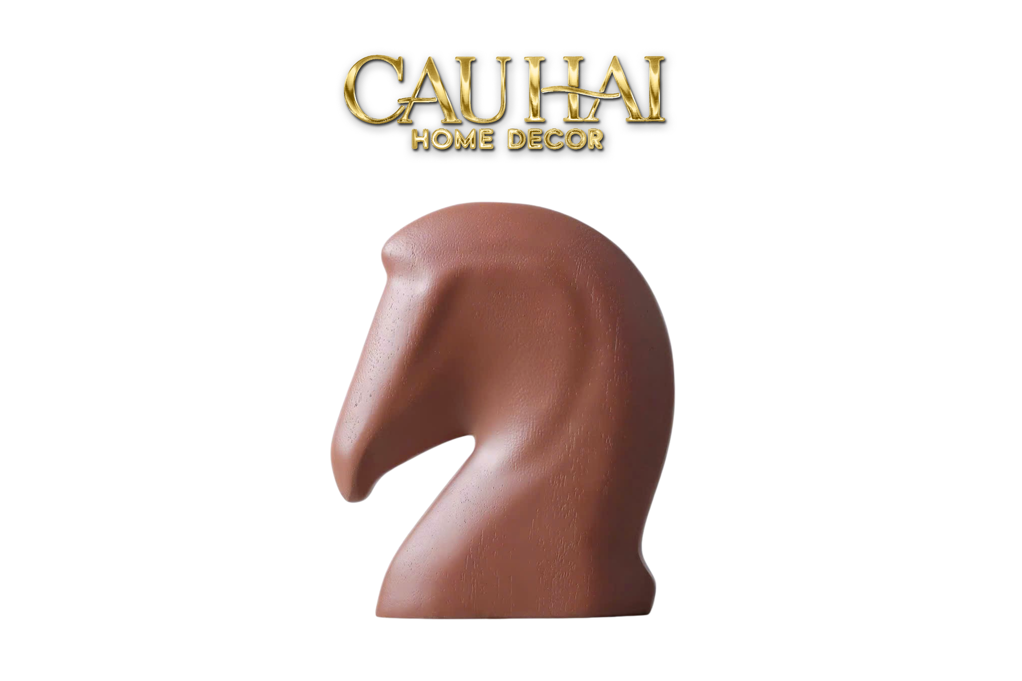HOME COUTURE - TƯỢNG NGỰA  CHẶN SÁCH  COGNAC CHEVAL DE PAPIER PAPERWEIGHT