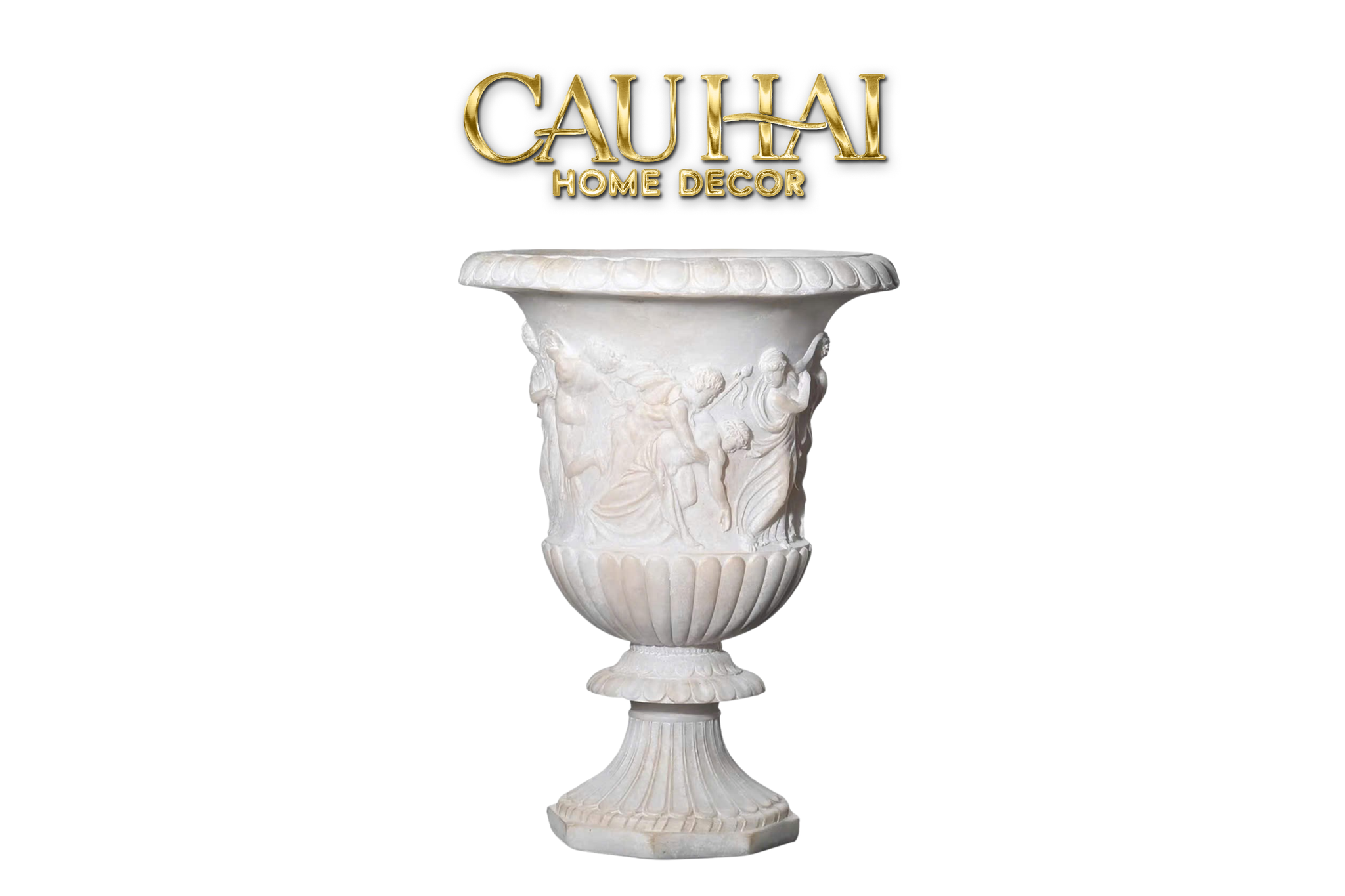 Maison Couture - Bình Phù Điêu Amphora Des Dieux Dionysien - Patrimoine H47