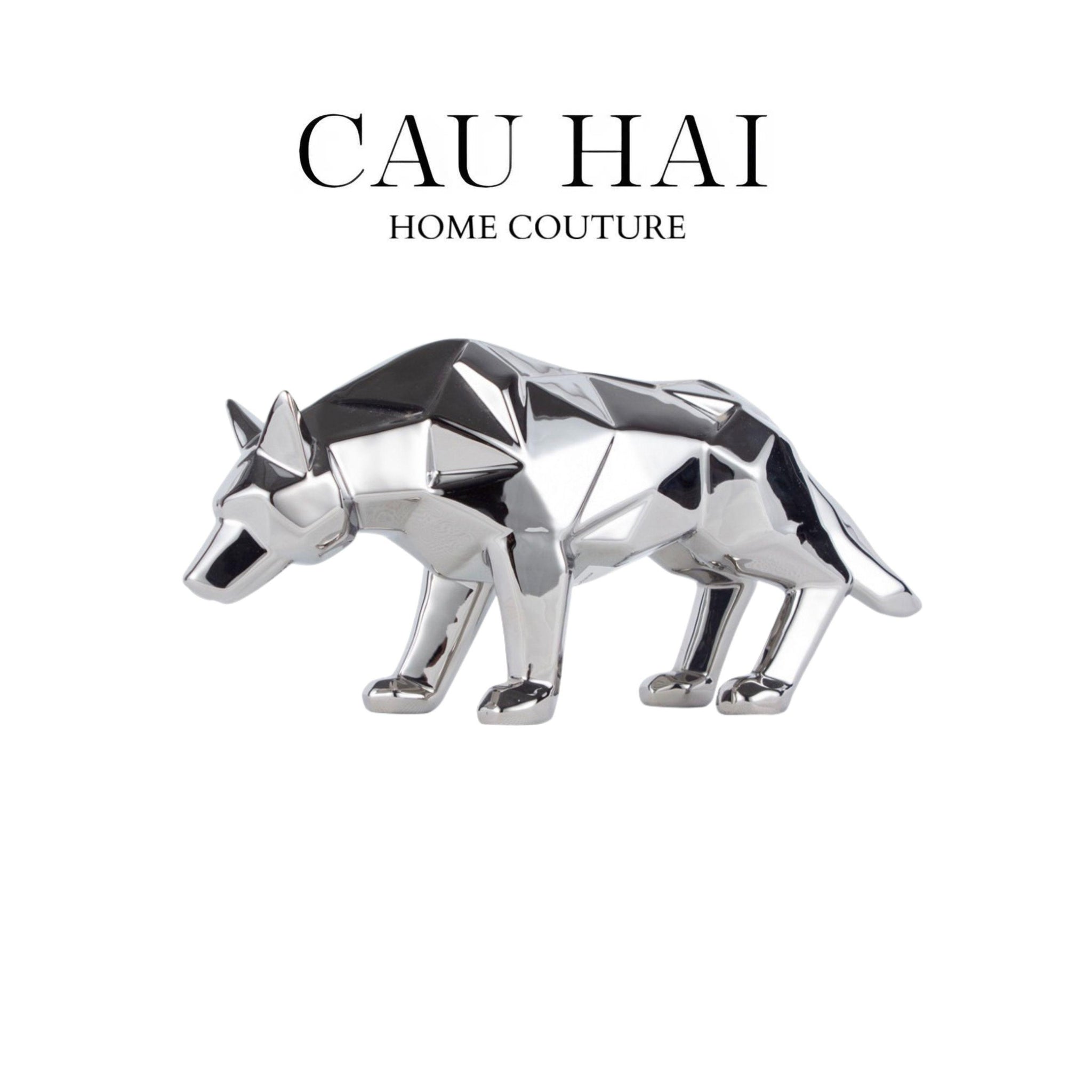 TƯỢNG PLATINUM GEOMETRIC WOLF FW25