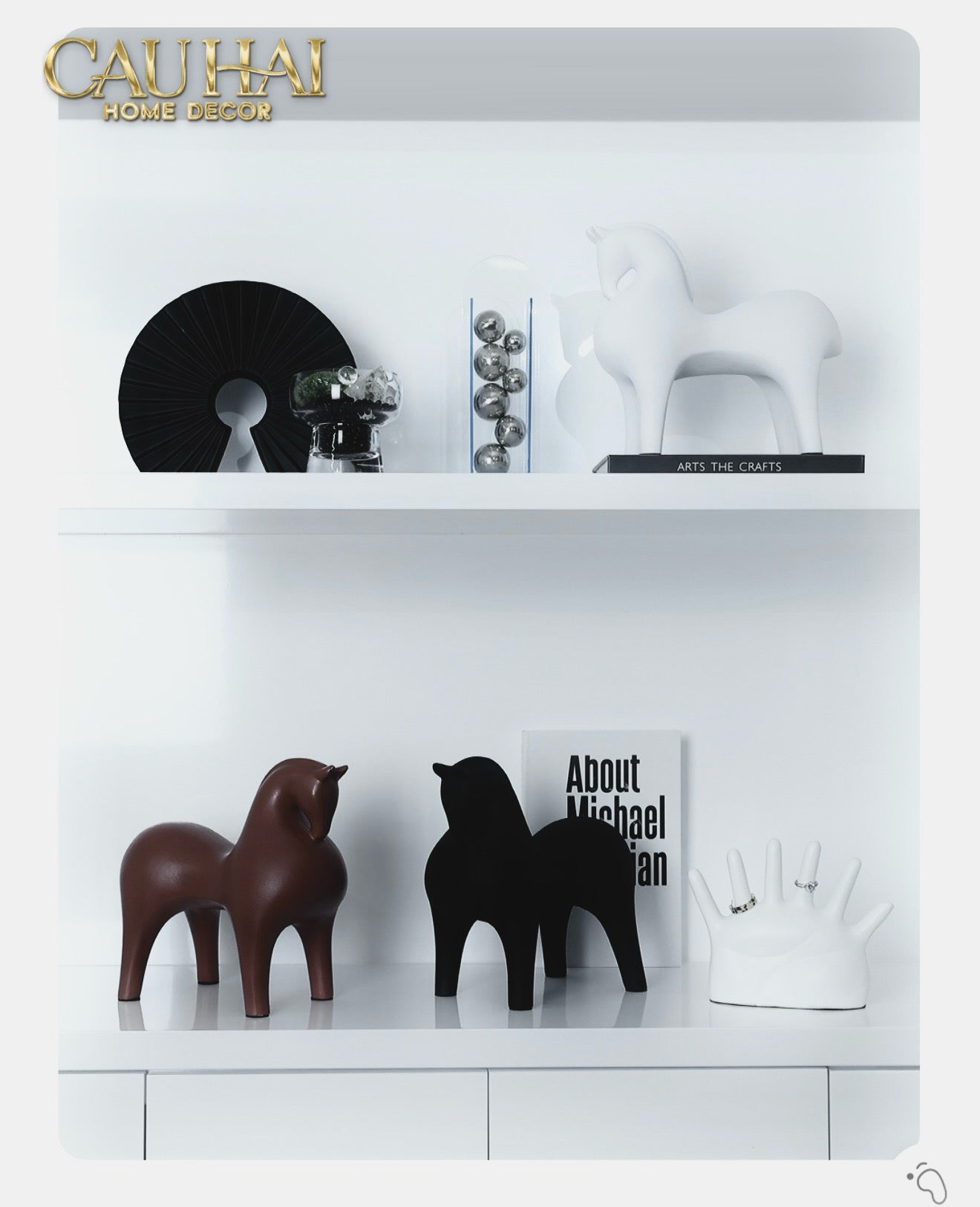 Home Couture - Tượng Ngựa Brun Cheval-CẬU HAI HOME DECOR