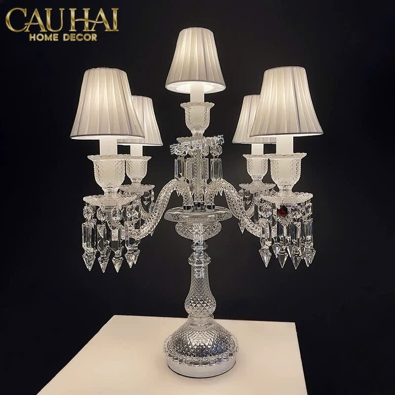 HOME COUTURE - ĐÈN 5 ĐỈNH CANDELABRE COURONNE ZÉNITH EN CRISTAL CLASSIQUE - CẬU HAI HOME DECOR