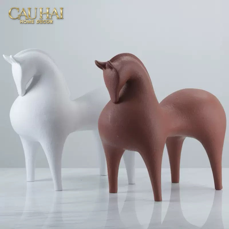 Home Couture - Tượng Ngựa Brun Cheval-CẬU HAI HOME DECOR