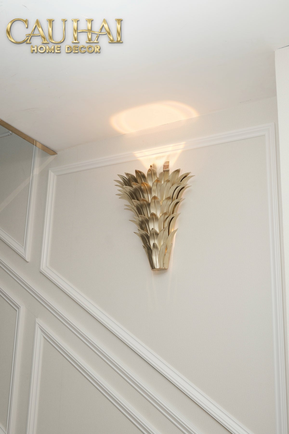 Maison Coutour - Đèn Tường Mạ Vàng 14K Palm Leaf Lumière D'Or-ĐÈN TRANG TRÍ-CẬU HAI HOME DECOR