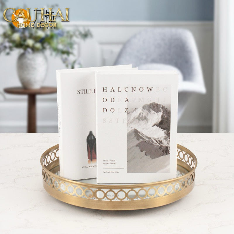 Maison Couture - Khay Gương Tròn Brasson Royale Gold D30