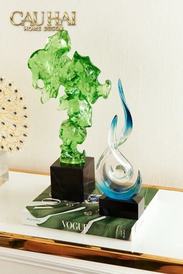 Tượng Nghệ Thuật Sculptural Resin L’Infini Sapphira H29CM