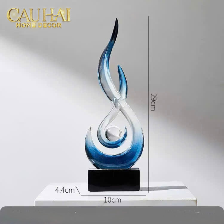 Tượng Nghệ Thuật Sculptural Resin L’Infini Sapphira H29CM