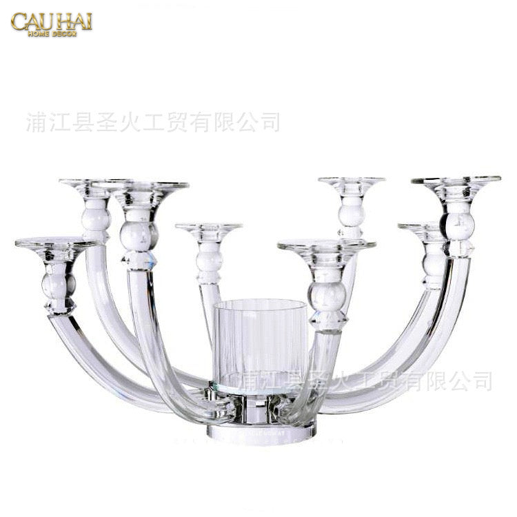 Đế Nến Bình Hoa Pha Lê Candélabre En Cristalleries H30