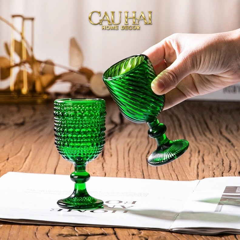 Ly Crystal Emerald Twist-CẬU HAI HOME DECOR