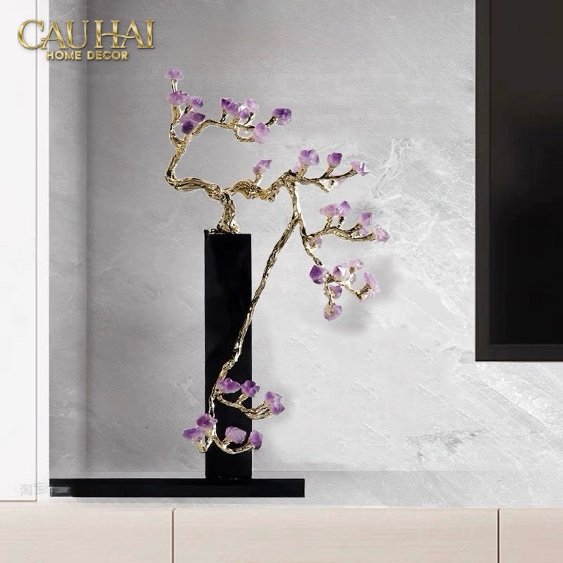 Home Couture - Tượng Đồng Nhánh Cây H44-CẬU HAI HOME DECOR
