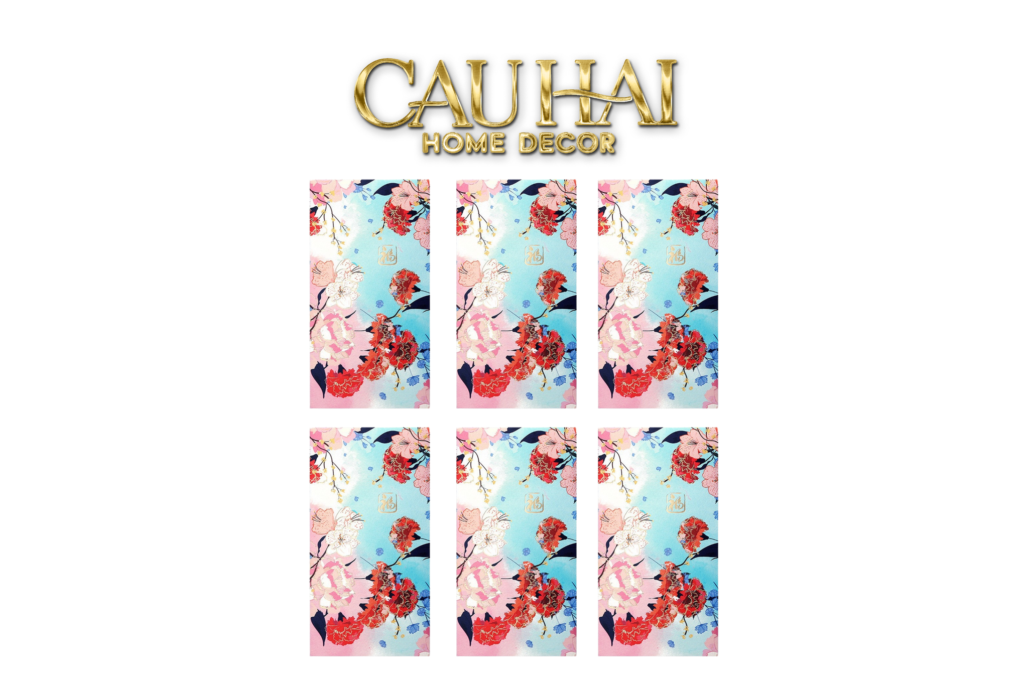 Tết Couture - Set 6 Bao Lì Xì Bách Hoa Khai Vận