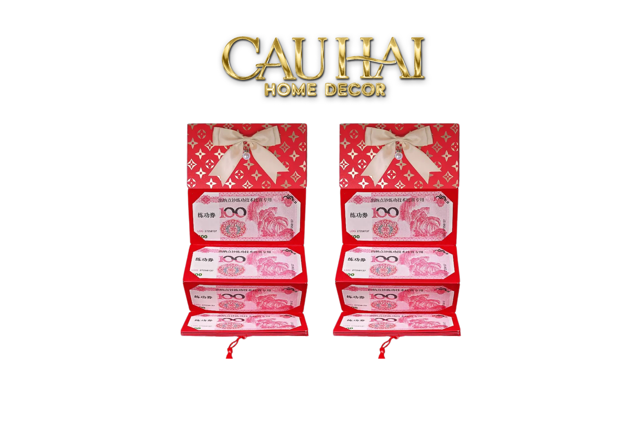 Tết Couture - Set 2 Bao Lì Xì Kim Hoa Ngọc Trai