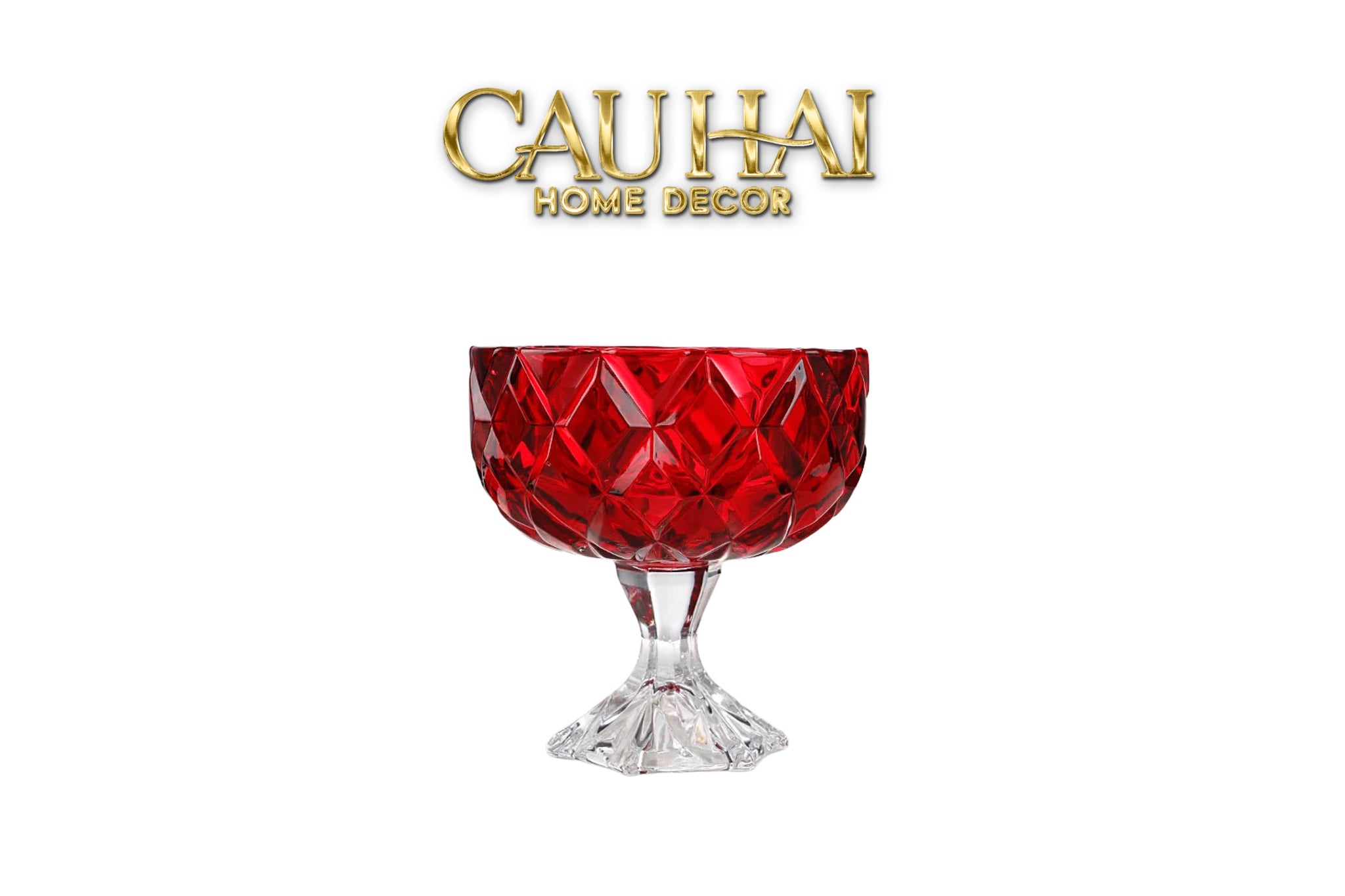 LY TRÁNG MIỆNG  THUỶ TINH  RUBY GLACÉE COUPE DESSERT