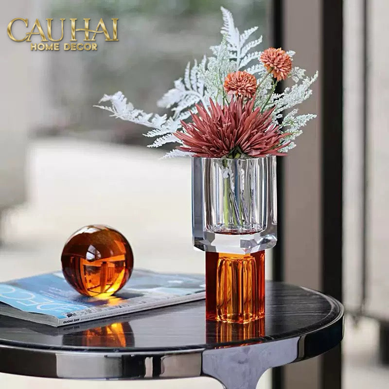 Maison Couture - Atelier Émeraude Crystal Geometric Vessel 10x19