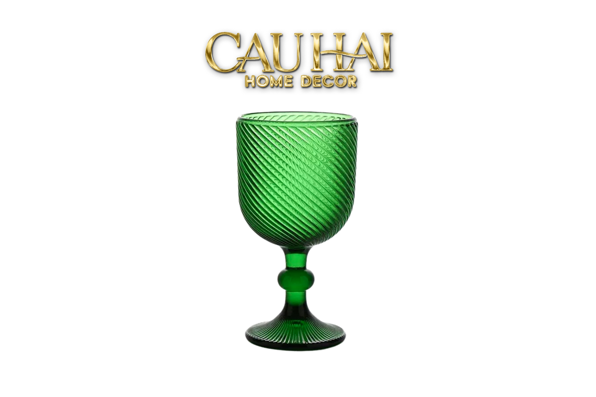 Ly Crystal Emerald Twist-CẬU HAI HOME DECOR