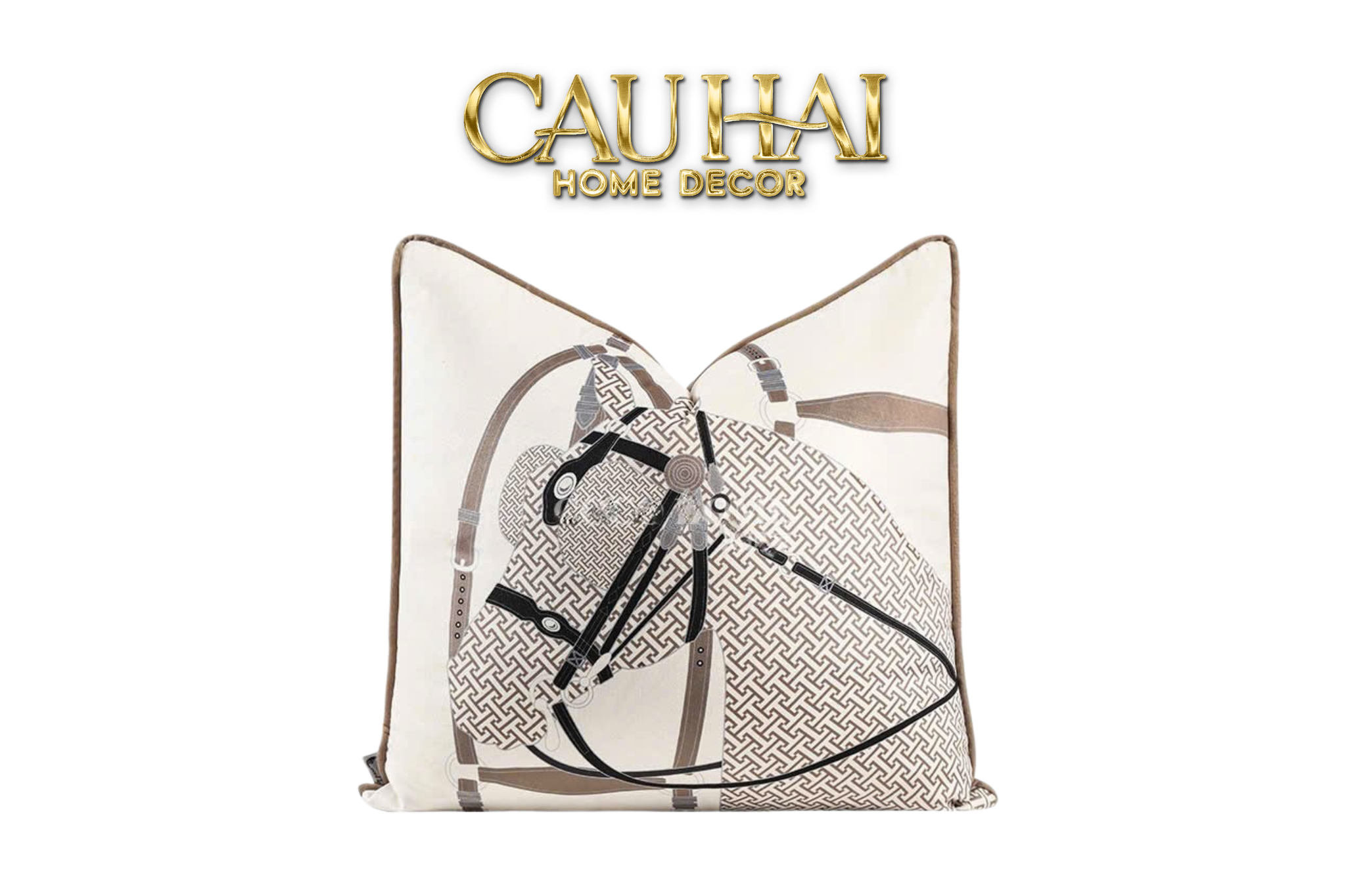 Vỏ Gối Nhung Code Équestre D’Ivoire 45