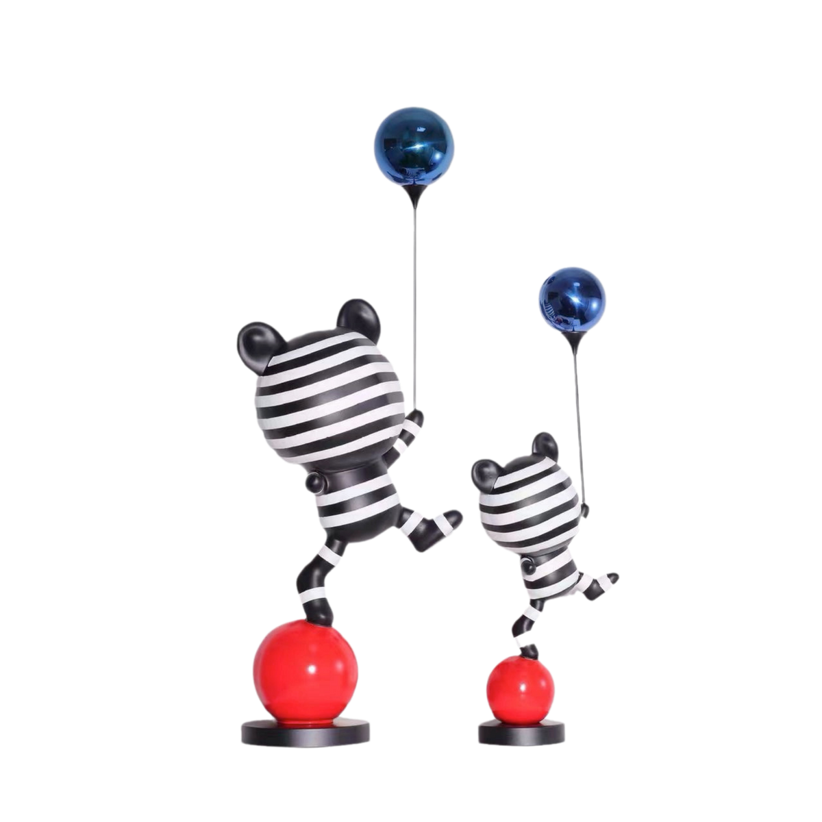 Tượng Gấu Pop Art Balloon Équilibre H65/H85