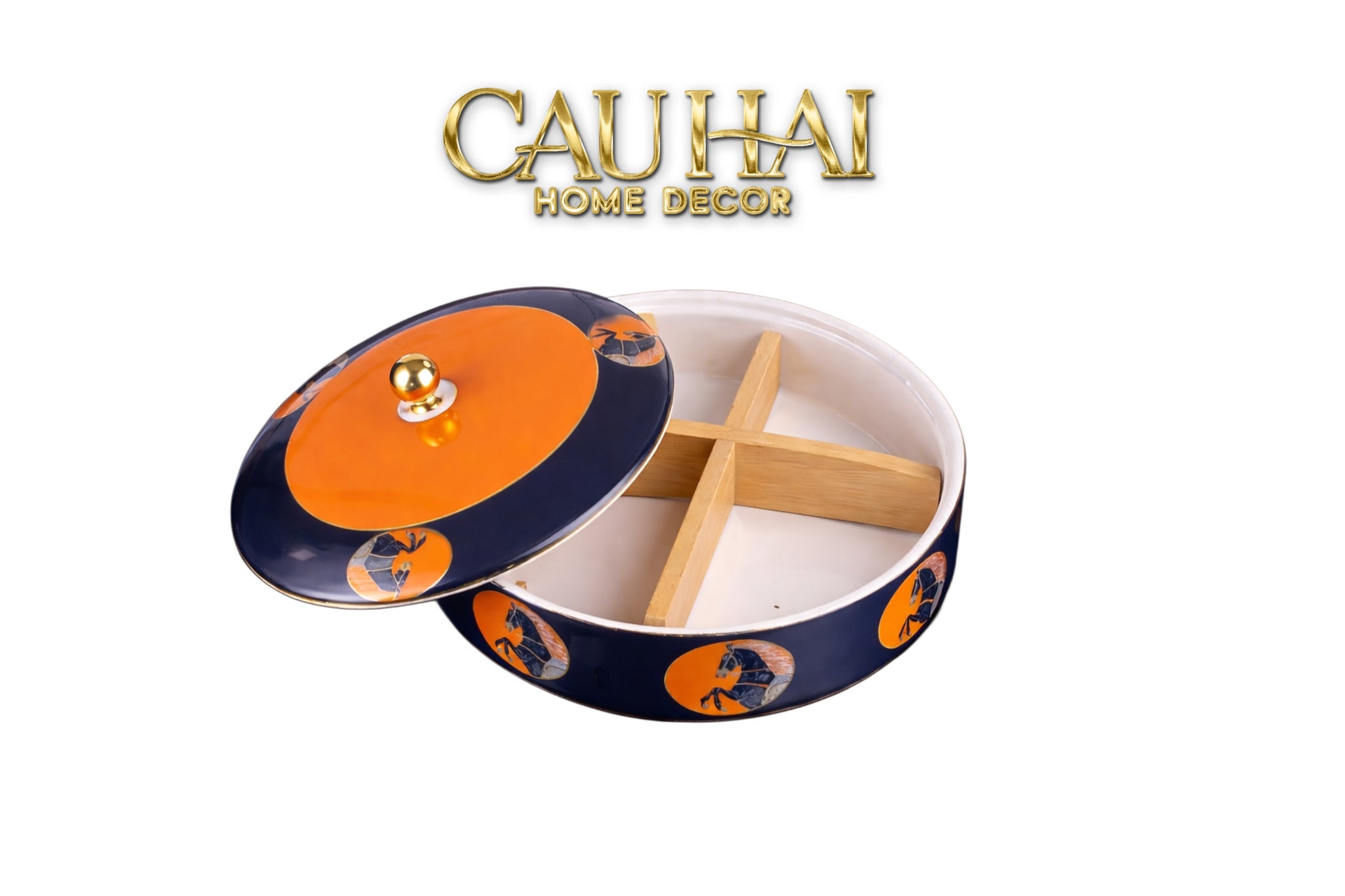 Maison Couture - Hộp Bánh Mứt Regal Legendary Impérial Noble  Équestre D20